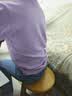 红豆居家（Hodohome）儿童秋衣秋裤女童纯棉薄款中大童女孩学生保暖内衣套装108浅紫140 实拍图