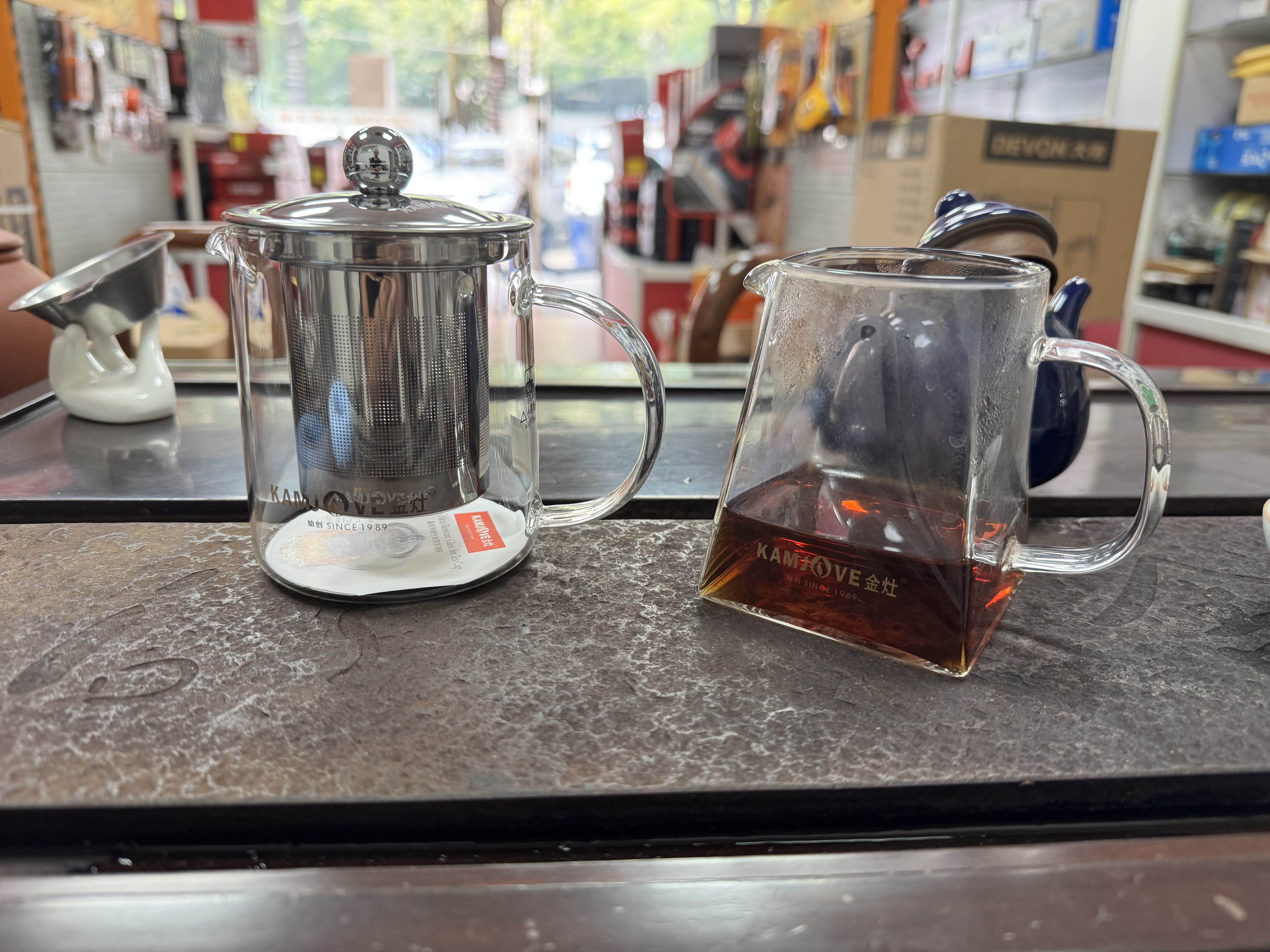 金灶（KAMJOVE）耐热玻璃泡茶壶闷茶飘逸杯玻璃茶具花茶壶茶水分离杯A-01 实拍图