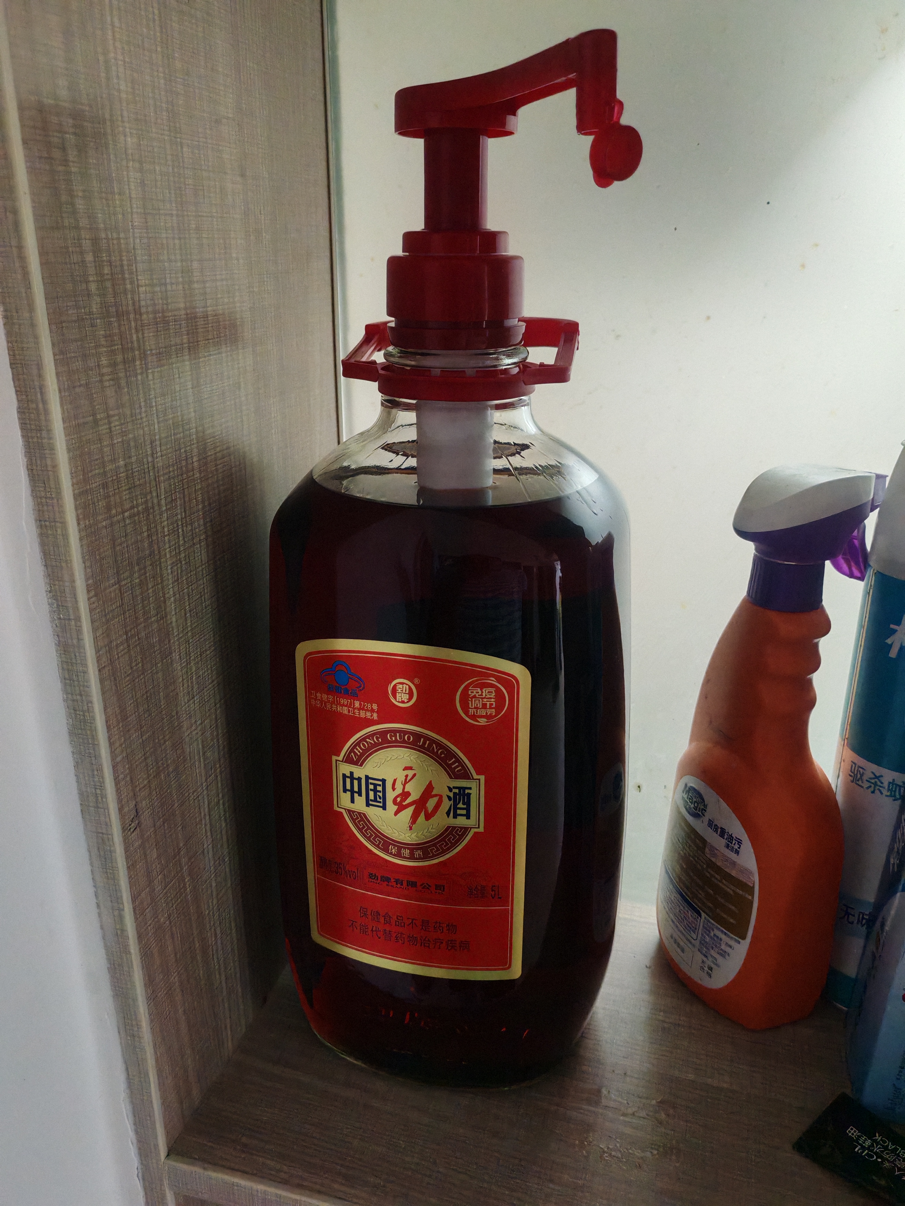 劲牌中国劲酒 35度 5L 大桶量贩装（无取酒器） 自饮 送礼 实拍图