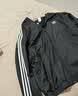 adidas复古风休闲梭织立领夹克早秋外套男女阿迪达斯官方三叶草   深灰   M 实拍图
