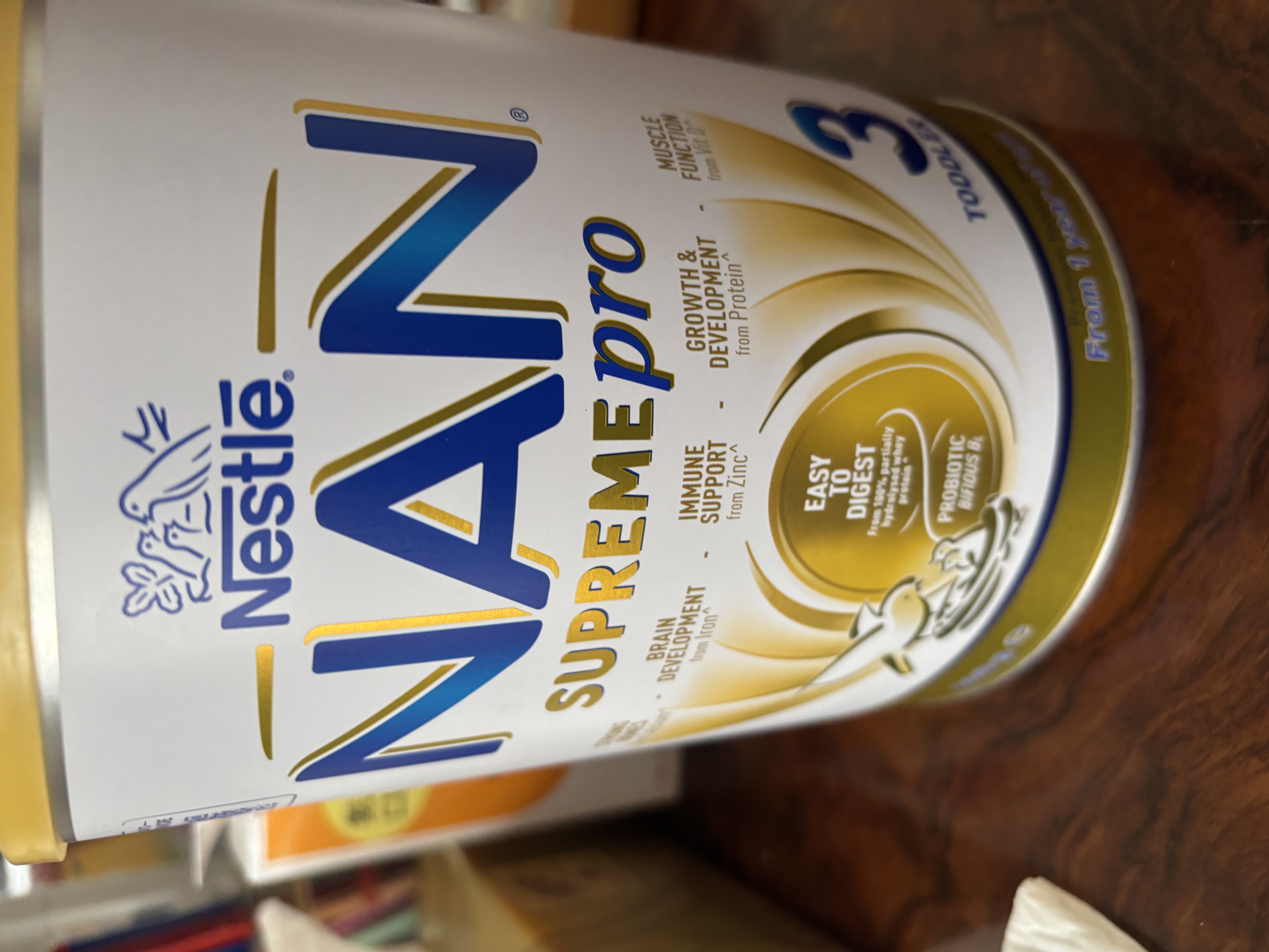 雀巢（Nestle）澳版超级能恩 适度水解奶粉活性益生菌婴幼儿3段800g1岁+超启宝宝 实拍图