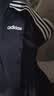 adidas休闲舒适三条纹立领夹克外套卫衣男装秋季阿迪达斯轻运动 黑色/白（推荐选大一码）   S 实拍图