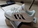 adidas ENTRAP美式校园风运动鞋少年感复古篮球风板鞋阿迪达斯   白色/矾土棕/黑色   41 实拍图
