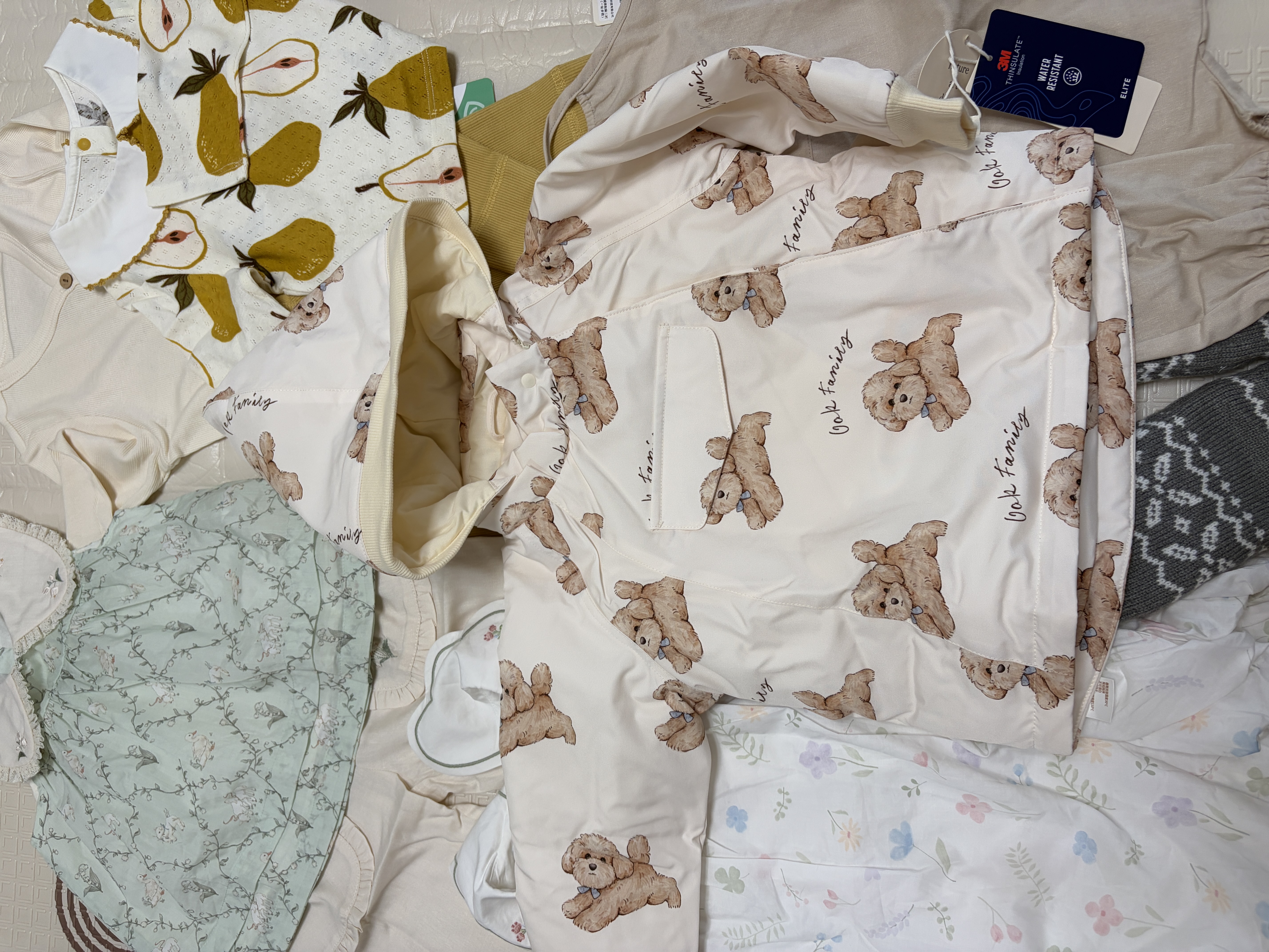 OAK FAMILY夏季宝宝背带裤天丝亚麻休闲裤垂感文艺男女短裤 岩石棕 80 cm 实拍图