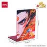 得力（deli）【哪吒联名新品】印花L型书立架 桌上书本置物架书架书籍挡靠 2片/付 NZ151（红）  实拍图