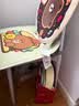 全品屋餐椅凳子塑料椅子奶白色办公椅靠背休闲椅书桌椅学习椅化妆椅 实拍图