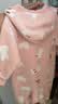 迷你巴拉（minibala）婴儿连体衣棉服外出幼儿衣服保暖双面绒两面穿外套冬新款 红白色调00361 90cm 实拍图