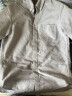 无印良品 MUJI 男式 棉水洗牛津 纽扣领衬衫 休闲百搭 衬衣外套 ACA01C2S 浅灰色 XS (160/80A) 实拍图