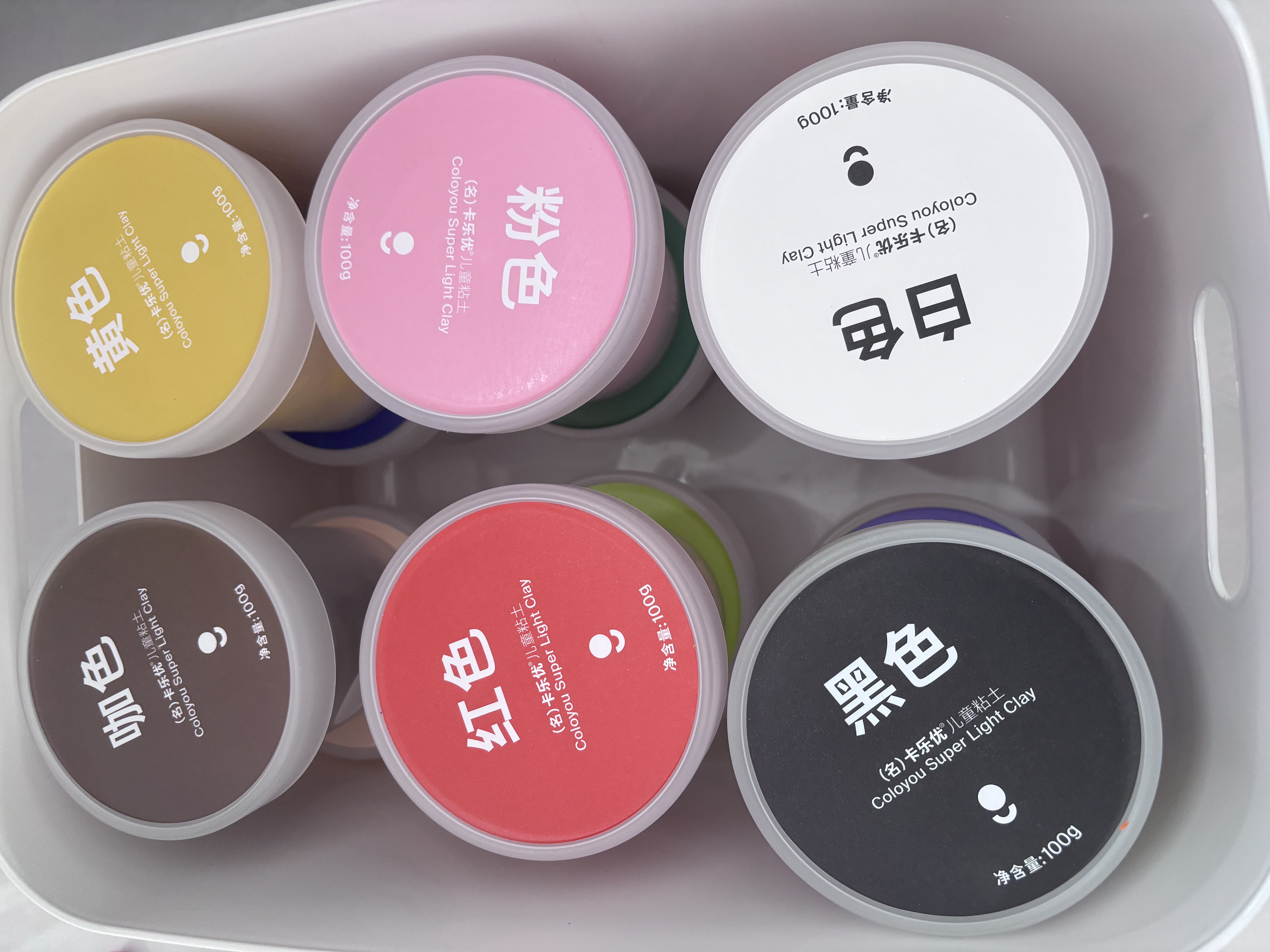 卡乐优（Coloyou）儿童无毒超轻粘土12色大罐补充装手工diy彩泥玩具黏土橡皮泥女孩 实拍图