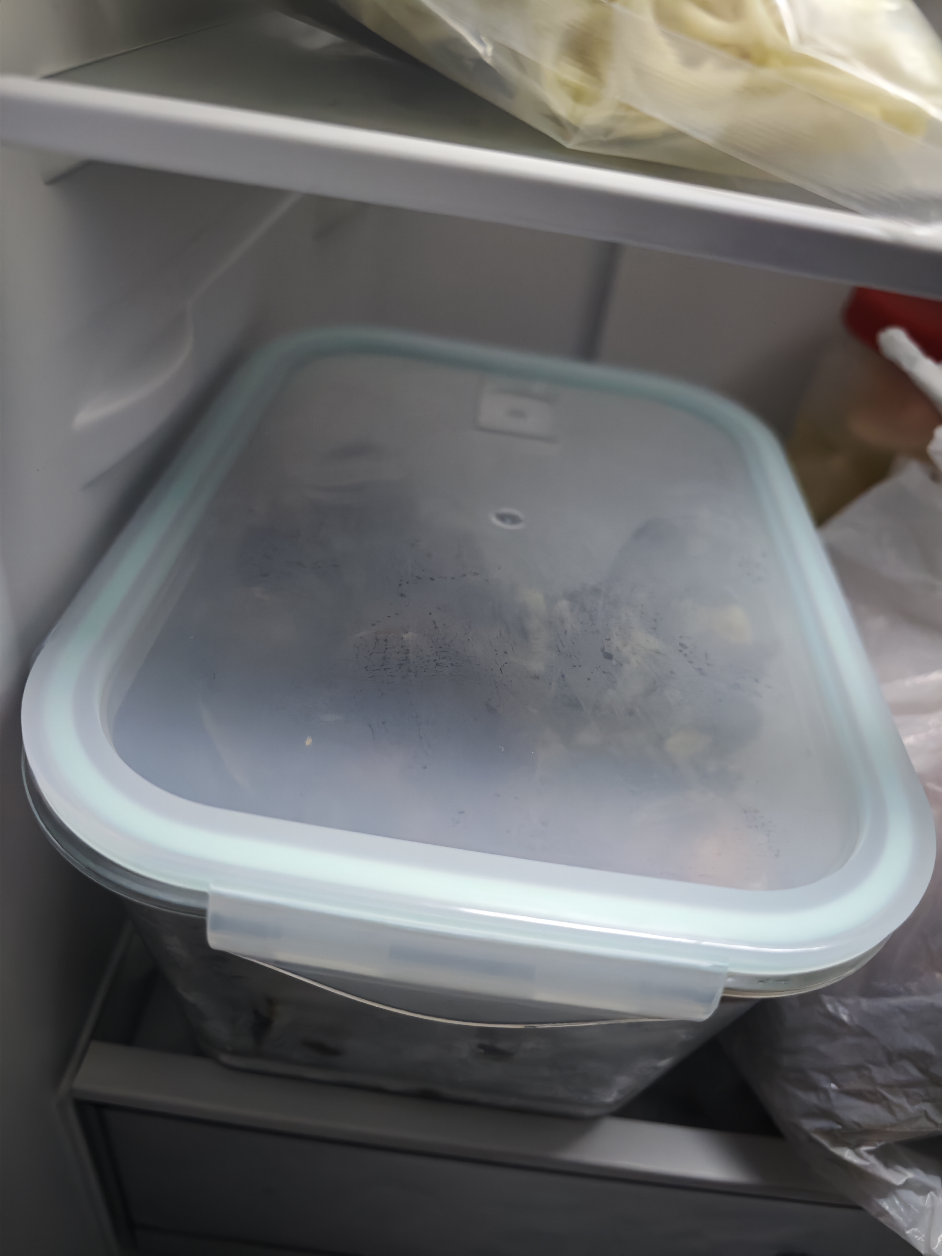希乐扣大容量玻璃保鲜盒微波炉密封罐猪油罐泡菜泡椒凤爪腌菜收纳盒2.6L 实拍图
