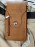 途尊手机腰包男士穿皮带竖款6.5吋双层超薄手机袋工地干活7.5吋手机包 双层卡其色 （可装手机18cm) 实拍图