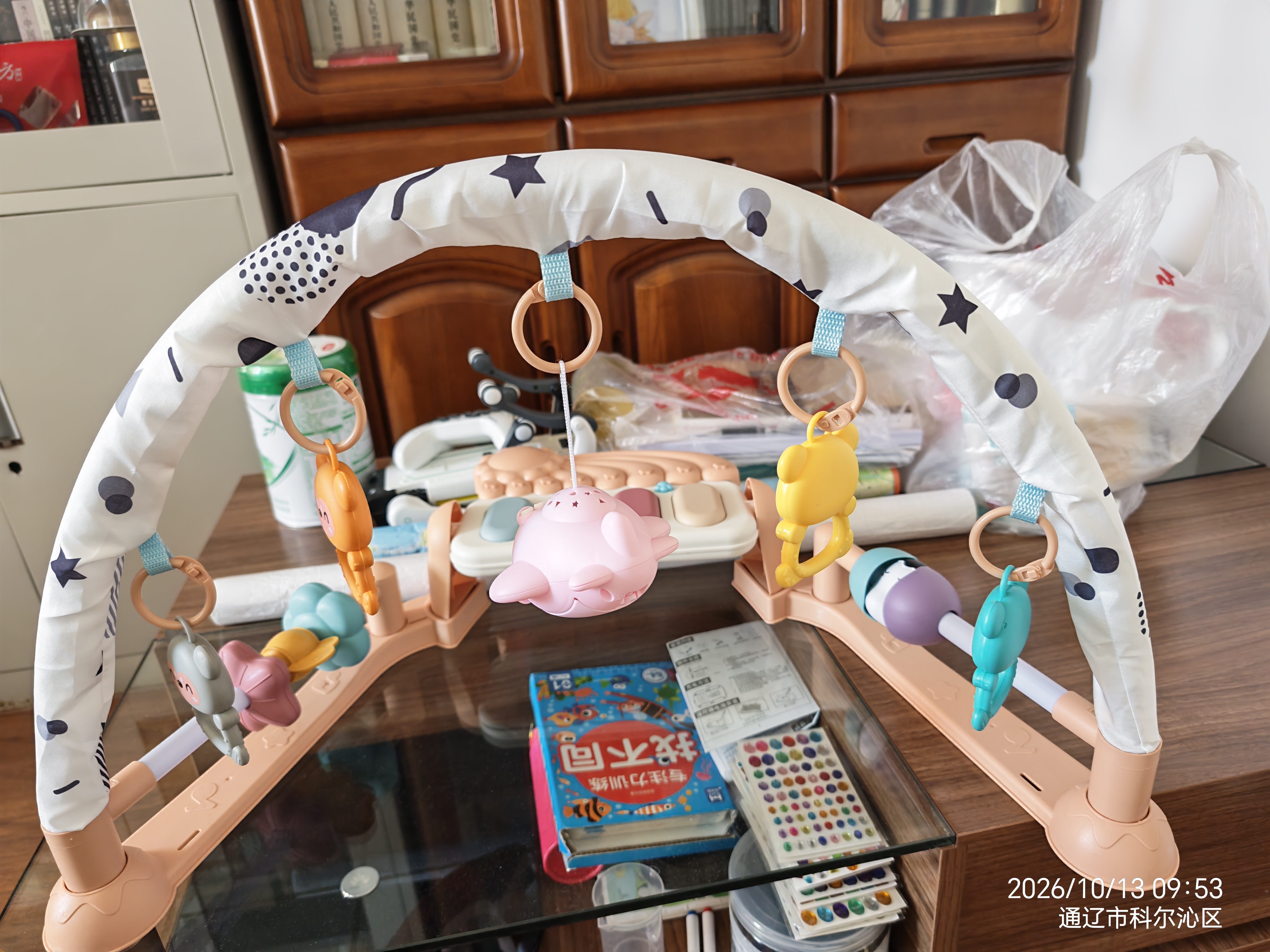 喜迪奇婴儿健身架宝宝脚踏钢琴早教玩具安抚床铃新生儿见面满月0-1礼物 实拍图