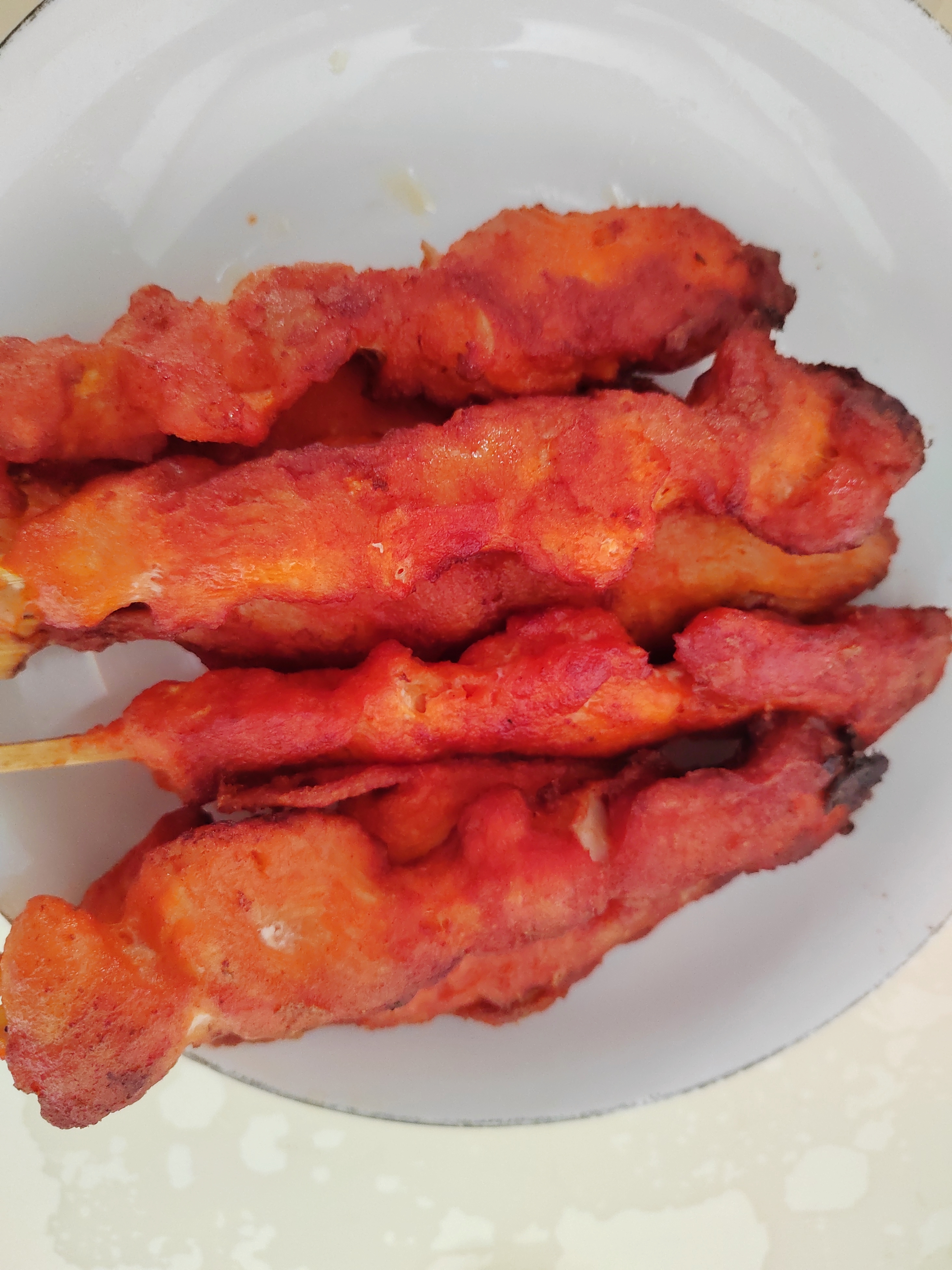 大希地鸡肉串鸡软骨串烧烤2斤 冷冻鸡脆骨串 油炸小吃空气炸锅 烧烤食材 实拍图