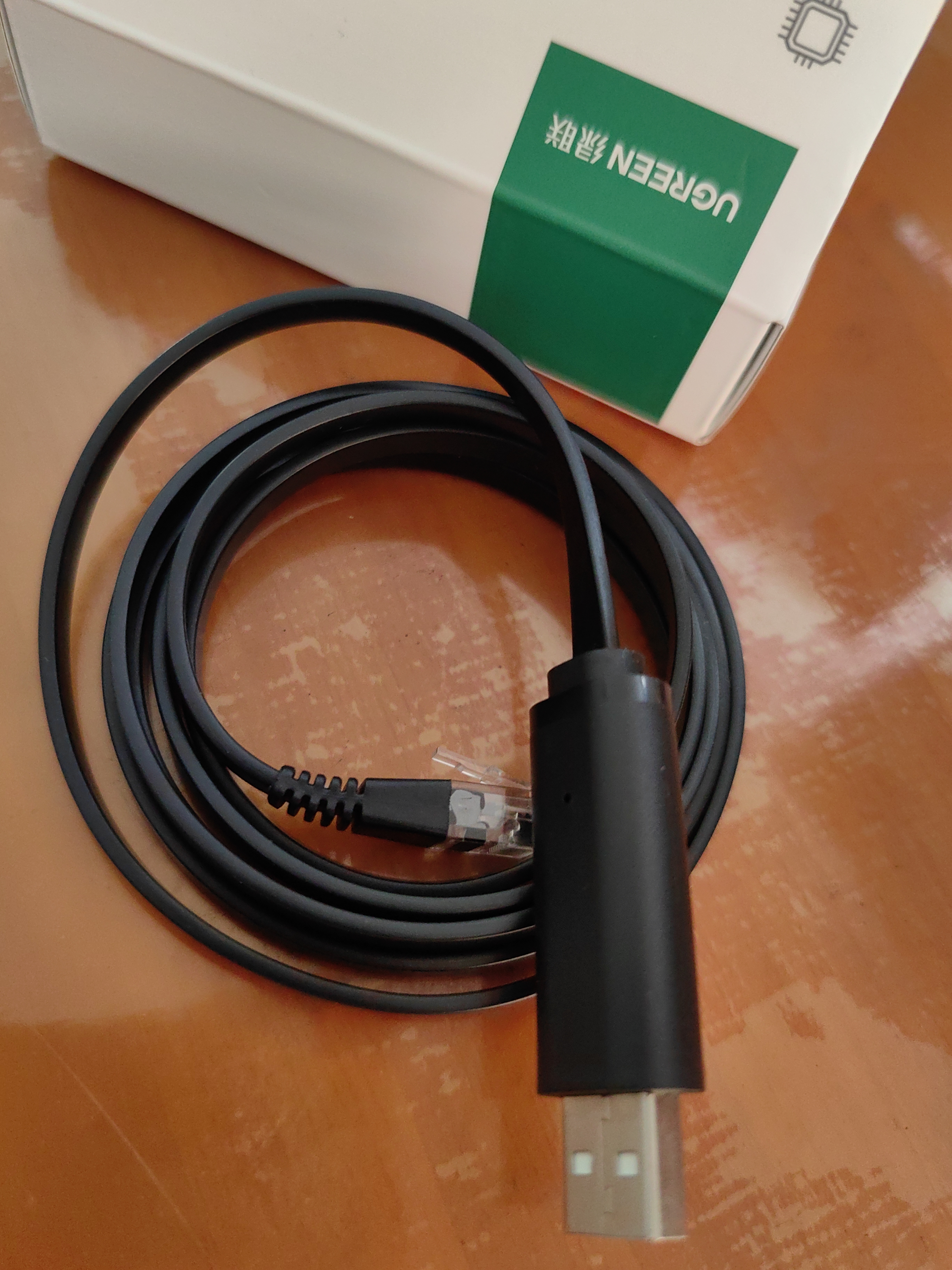 绿联Console调试线USB转RJ45控制串口交换机配置线转换线适用华为腾达TP-LINK小米路由器 1.5米 50773 实拍图