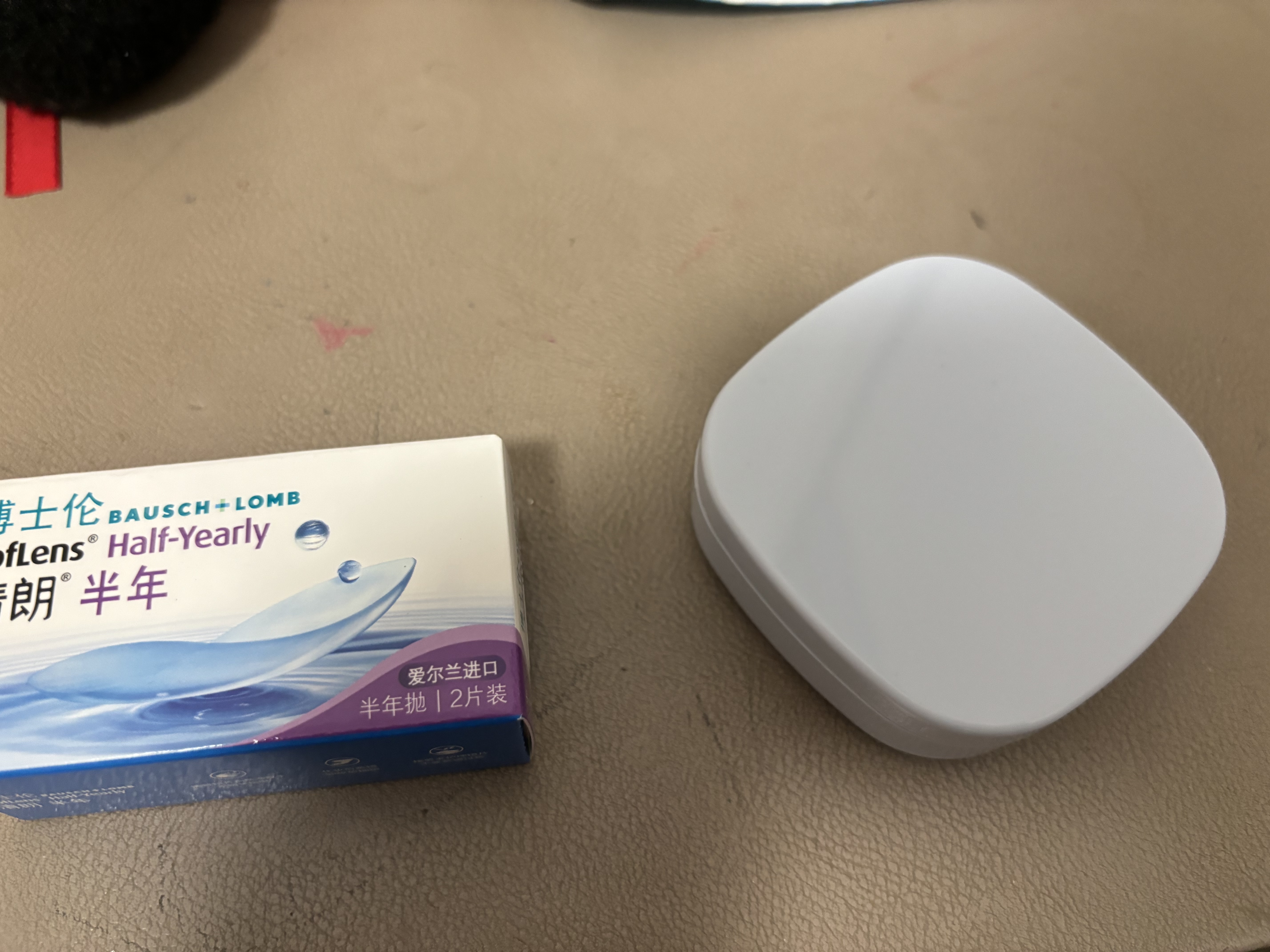 博士伦清朗进口半年抛透明隐形眼镜2片装水润舒适300度 军训透气隐形 实拍图