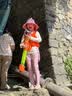 牧萌儿童防晒帽男女童防紫外线遮阳帽户外空顶渔夫帽 立体粉色萌兔 实拍图