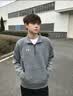 安德玛（Under Armour）UA秋冬Rival男子1/4拉链抓绒保暖长袖运动休闲卫衣1386016 浅岩灰025 M 实拍图