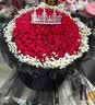 来一客情人节鲜花速递99朵红玫瑰花束生日礼物表白送女友全国同城配送 99朵红玫瑰女神款 实拍图