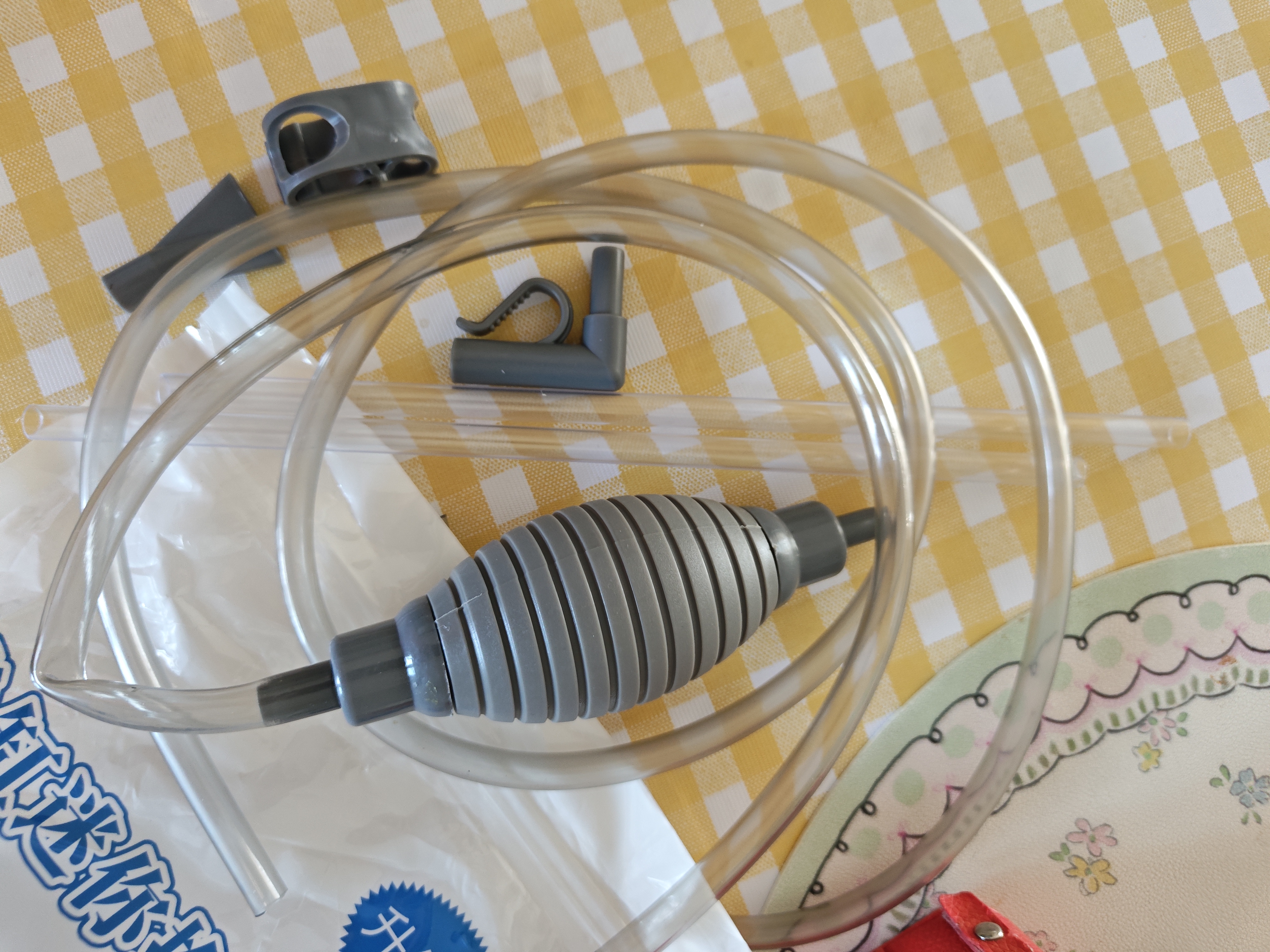派乐特 鱼缸换水器手动洗沙器抽水泵水族箱换水管吸便器虹吸鱼缸清洁刷 实拍图