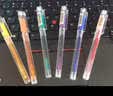 得力【热门商品】彩色按动中性笔 6色中性笔 0.5mm子弹头学生手账笔水笔6支/盒SA503 实拍图
