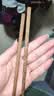 京东京造 筷子 家用食品接触级餐具实木防滑鸡翅木原木【无漆无蜡】10双装 实拍图