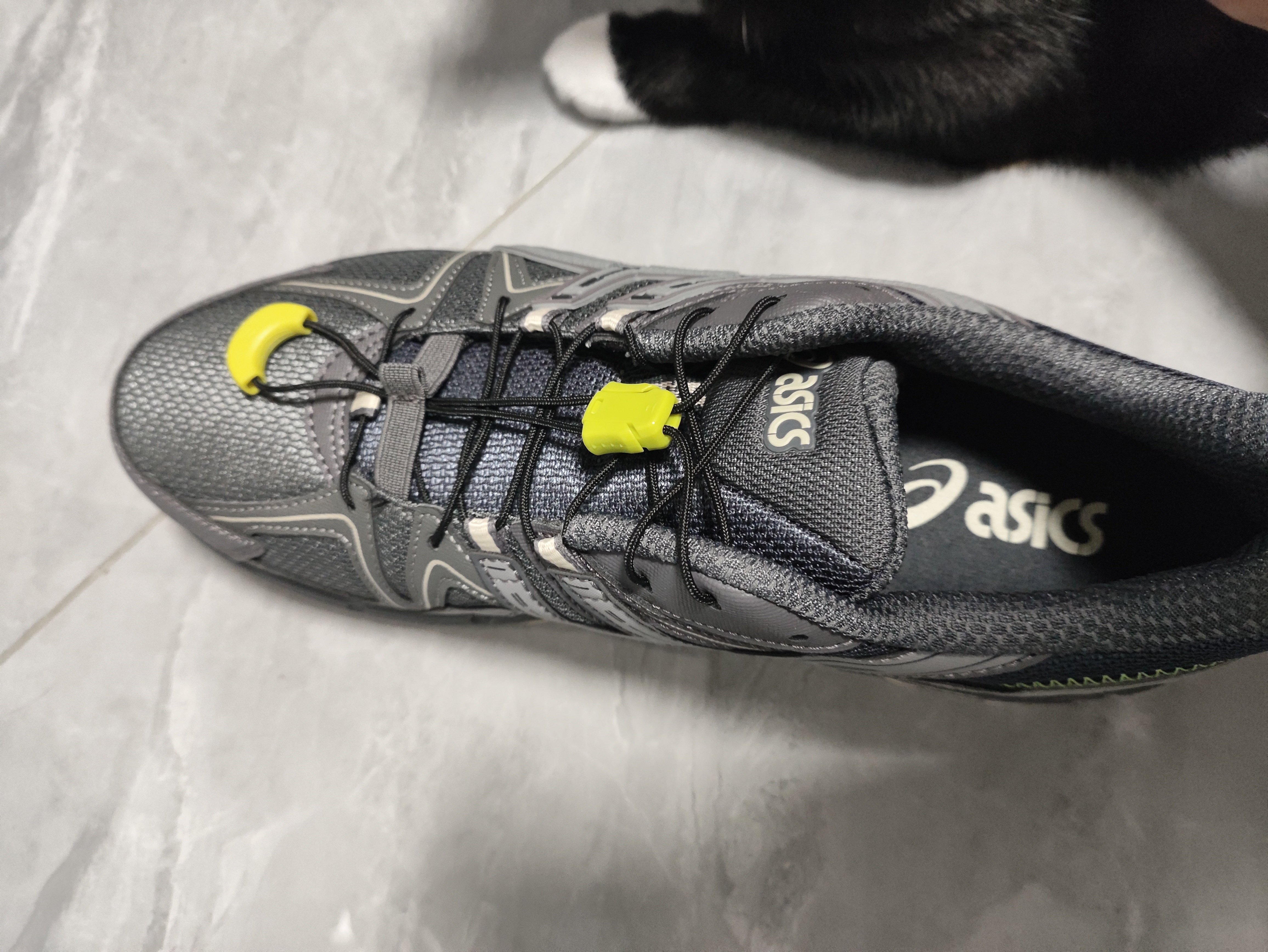 亚瑟士ASICS男鞋女鞋越野舒适户外运动鞋耐磨慢跑鞋 GEL-KAHANA 8 蓝灰色020 43.5 实拍图