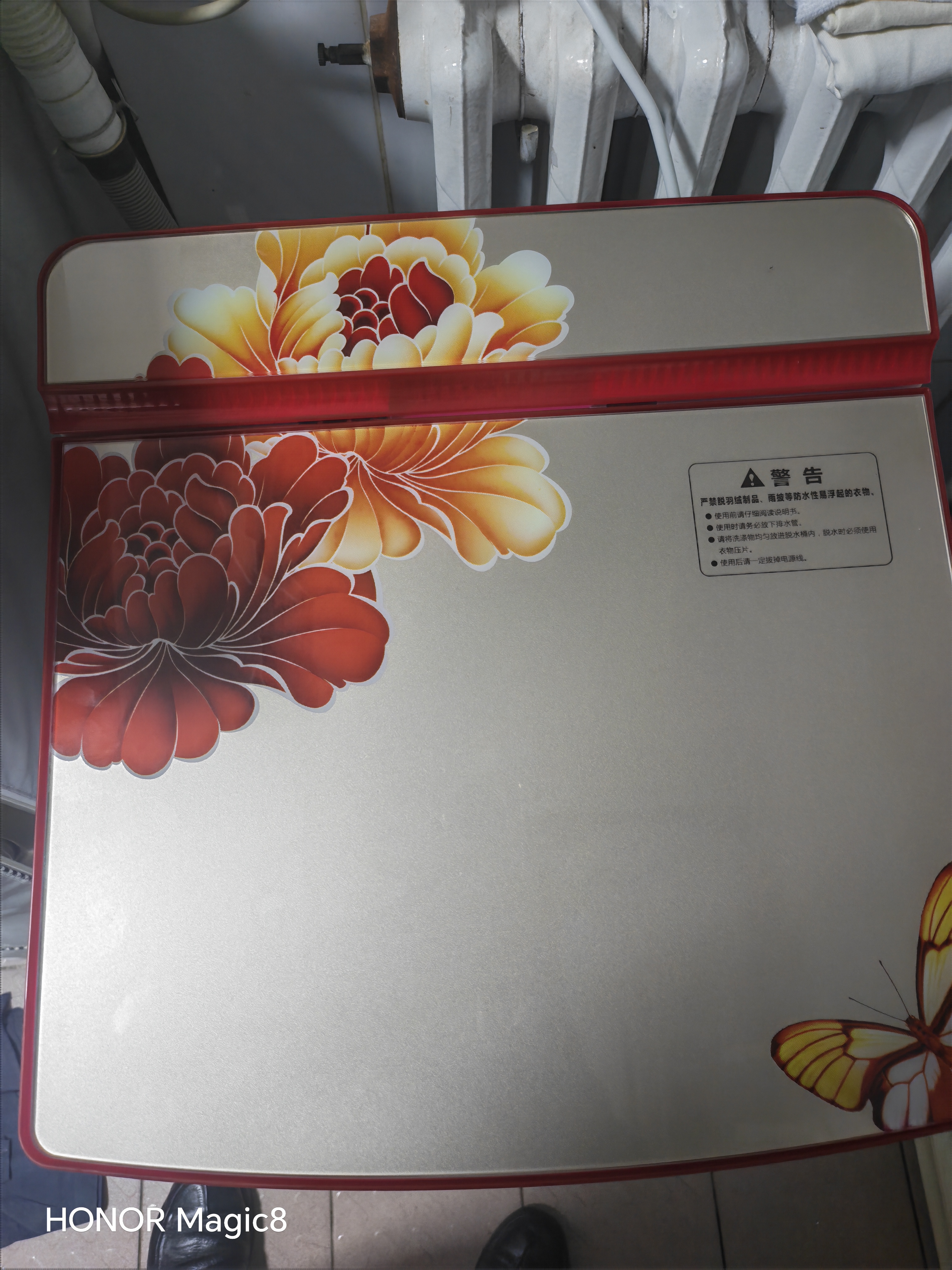 小鸭脱水机 小型单筒甩干机 宿舍家用便携迷你甩干桶干衣机不锈钢内桶 7KG玻璃盖板+不锈钢内桶 单缸 实拍图