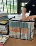 辛丛书本收纳箱放书籍神器学生教室用装书本收纳袋子透明可折叠旧书盒 黑色【大号1个装】活动专享 【加厚/耐磨/防水】 实拍图