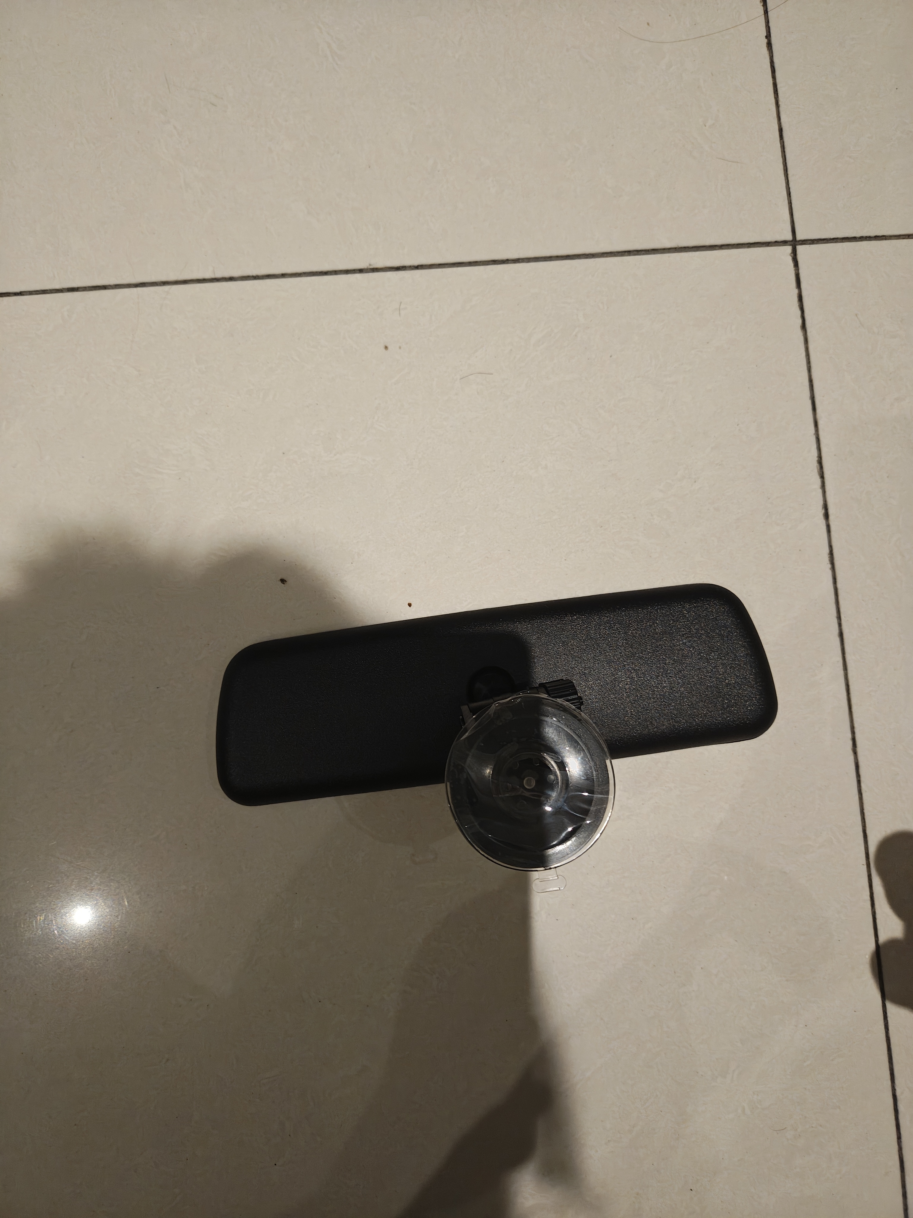 智骋汽车车内后视镜大视野电动三轮车教练车辅助行车倒车镜带吸盘改装 实拍图