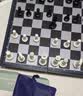 友邦（UB） 国际象棋黑白色磁性可折叠便携培训教学用棋露营(中号) 实拍图