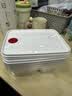 美丽雅饭盒三分格1150ml方形可微波加热冰箱冷冻分装食品级保鲜盒餐盒 实拍图
