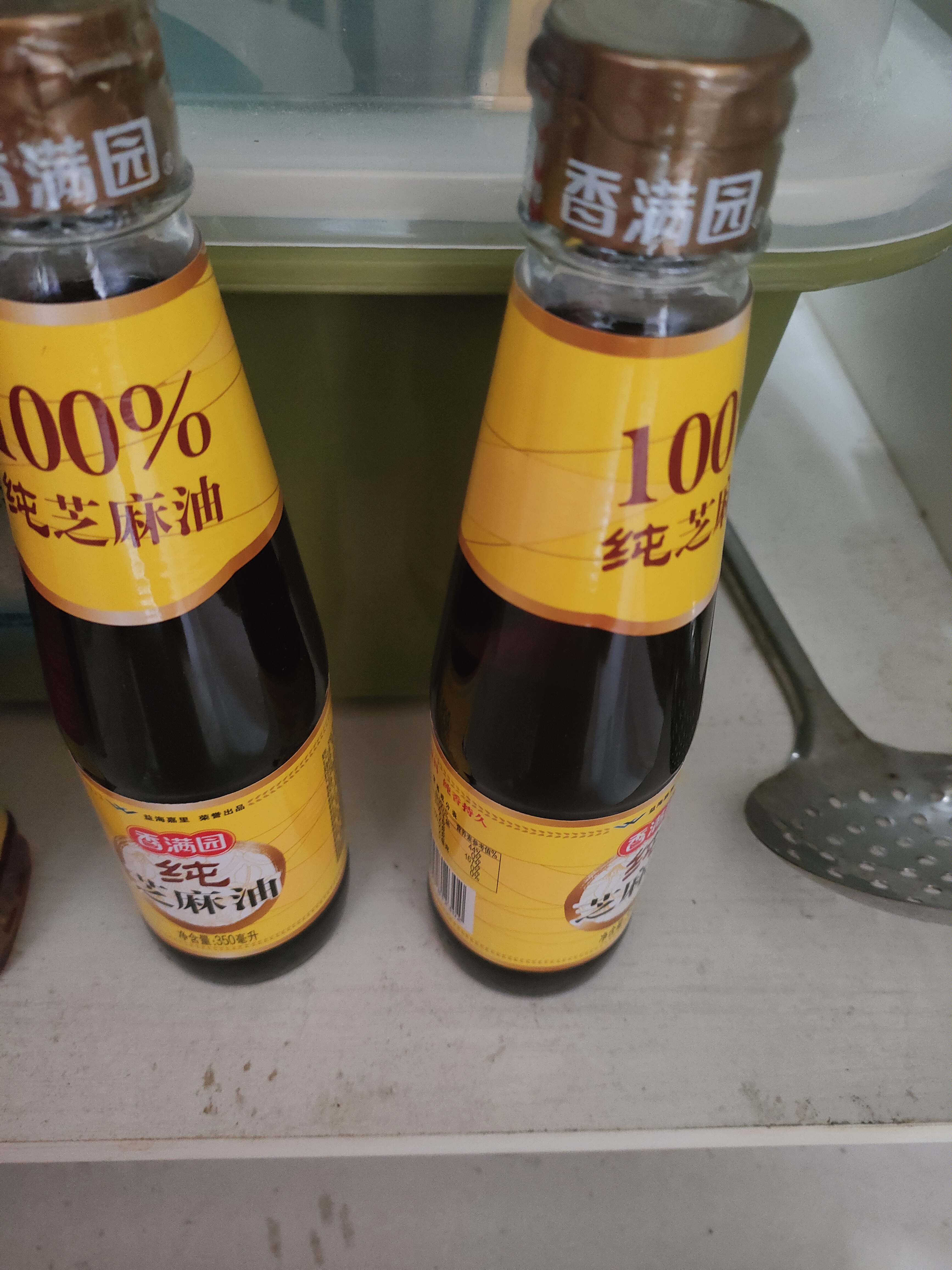 香满园纯芝麻香油350ml【一级】凉拌调味烹饪火锅调料油玻璃瓶厨房必备 实拍图