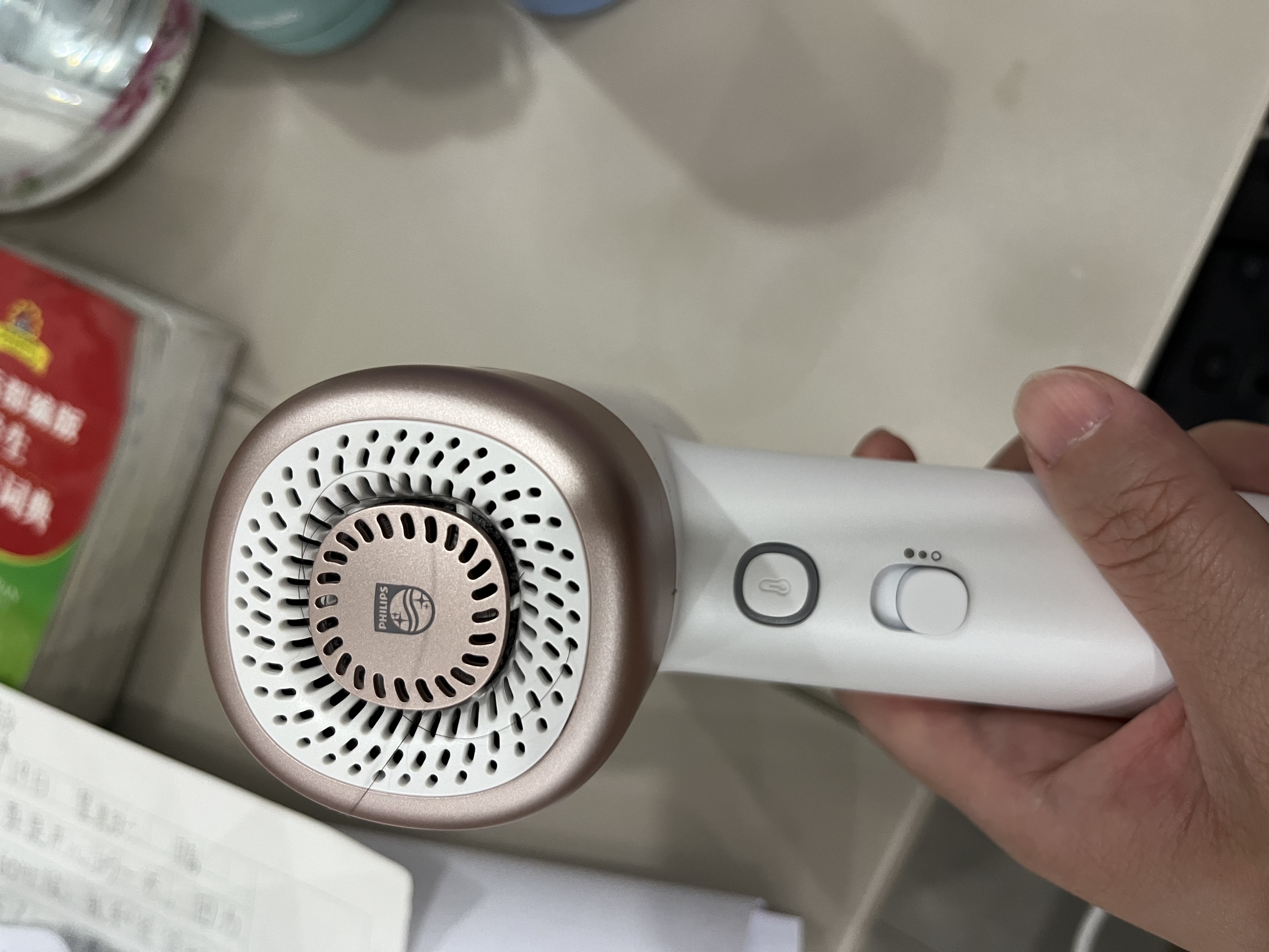 飞利浦（PHILIPS）邓凯同款7系AIR水离子高速护发吹风机珍珠白负离子不伤发小巧便携生日中秋节礼物学生宿舍送女友 实拍图