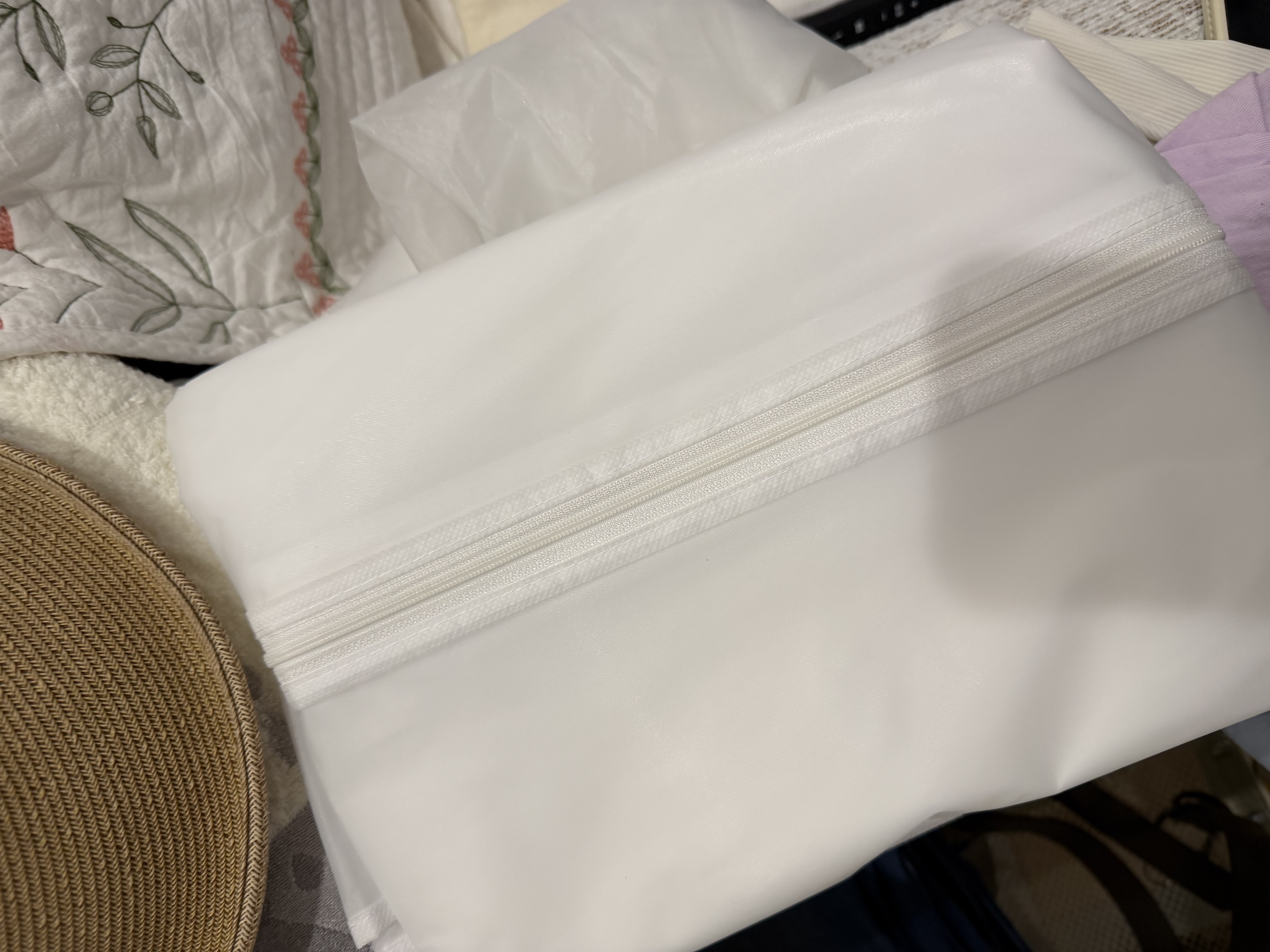 禧天龙衣服防尘罩挂衣袋挂式家用长款大衣羽绒服防尘袋 中号 5个装 实拍图