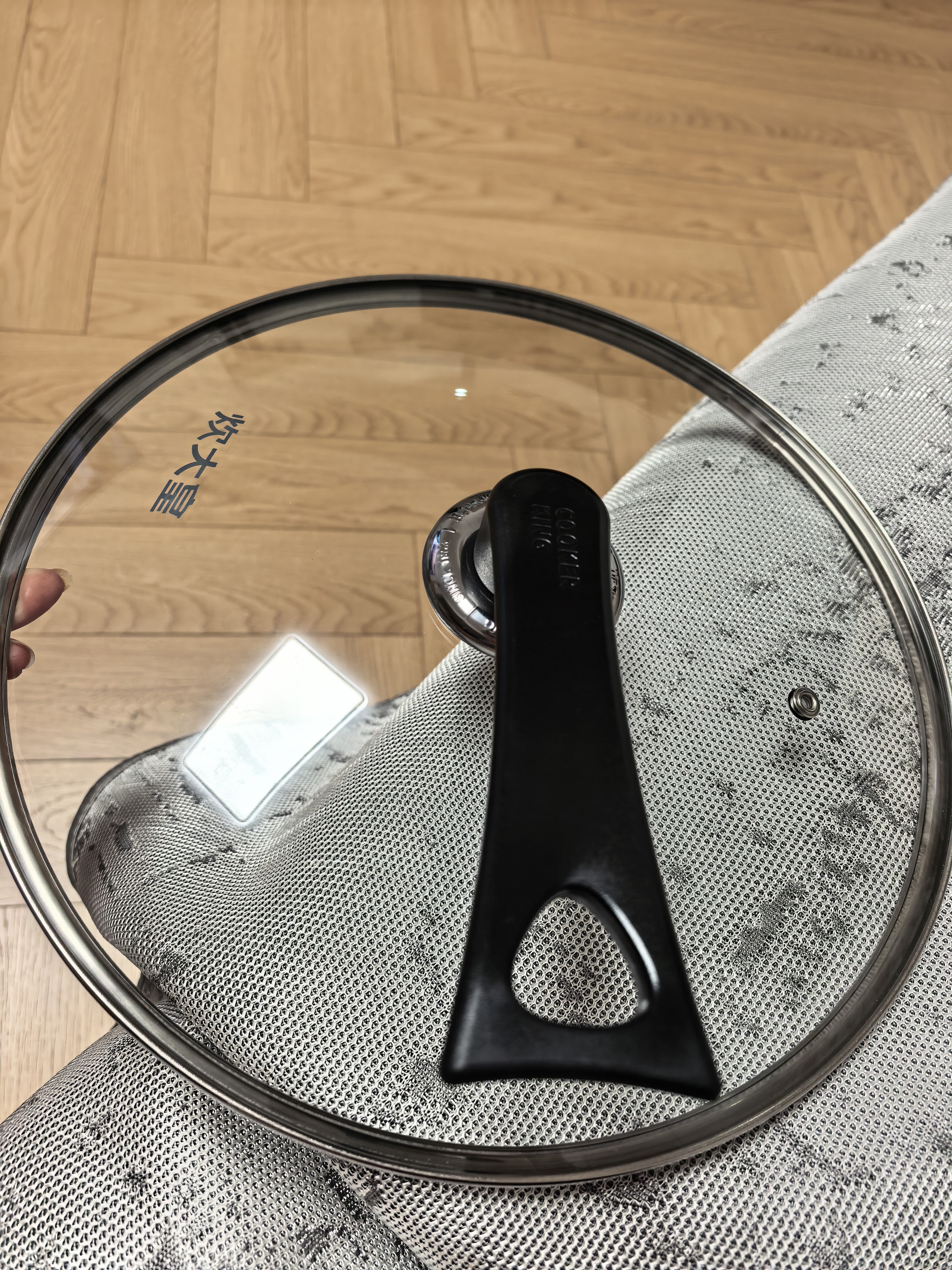 炊大皇 可立可视玻璃盖把手炒锅盖32cm 304不锈钢包边煎锅火锅蒸锅防爆 实拍图