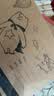 得力（deli）4本装120张A4胶装牛皮图画本单本30页幼儿园小学生美术绘画本画画本儿童涂鸦本学生开学文具 实拍图