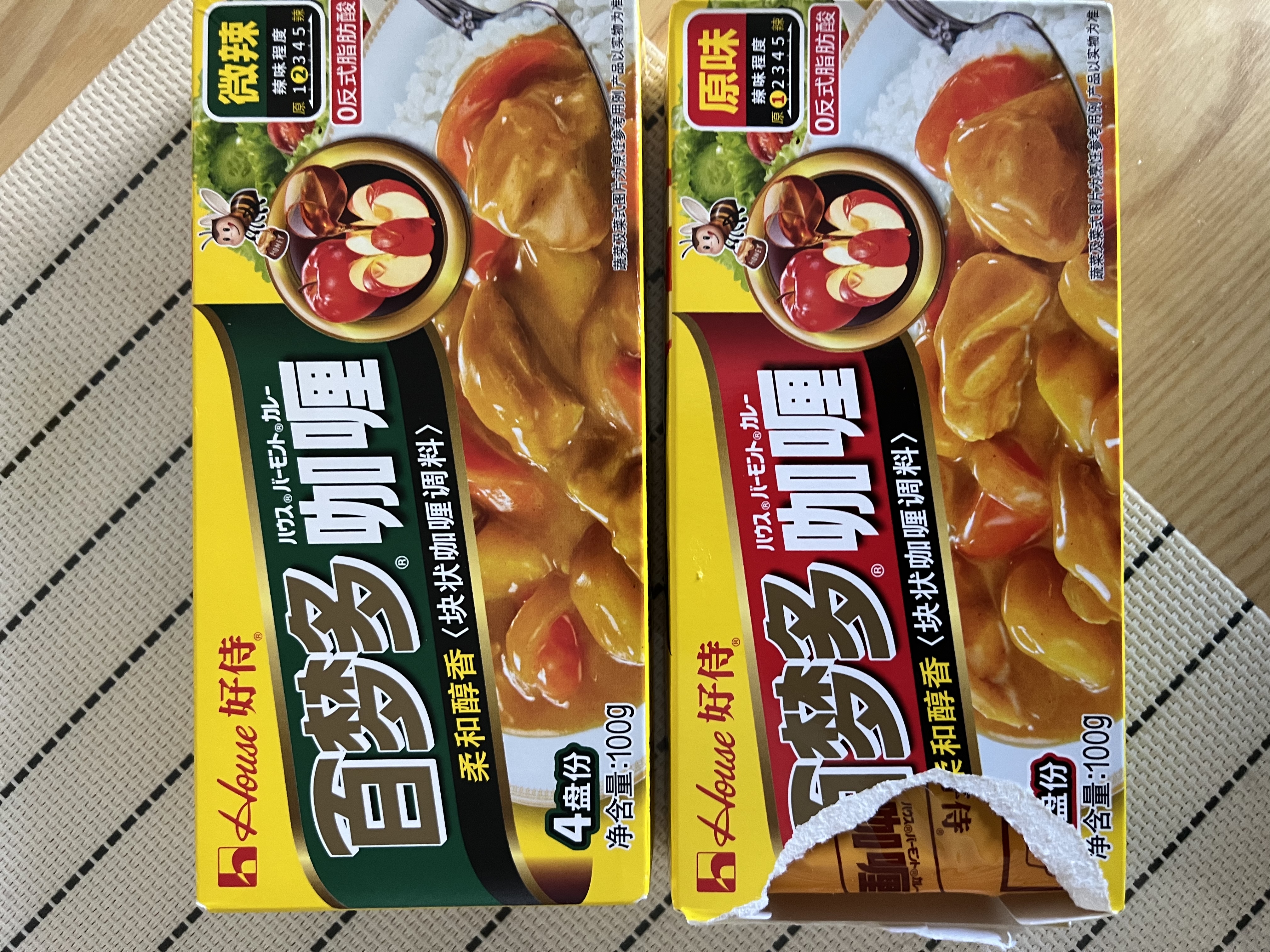 好侍（HOUSE）百梦多咖喱块 微辣 100g/盒 日式块状咖喱调味料  2-4人份 实拍图
