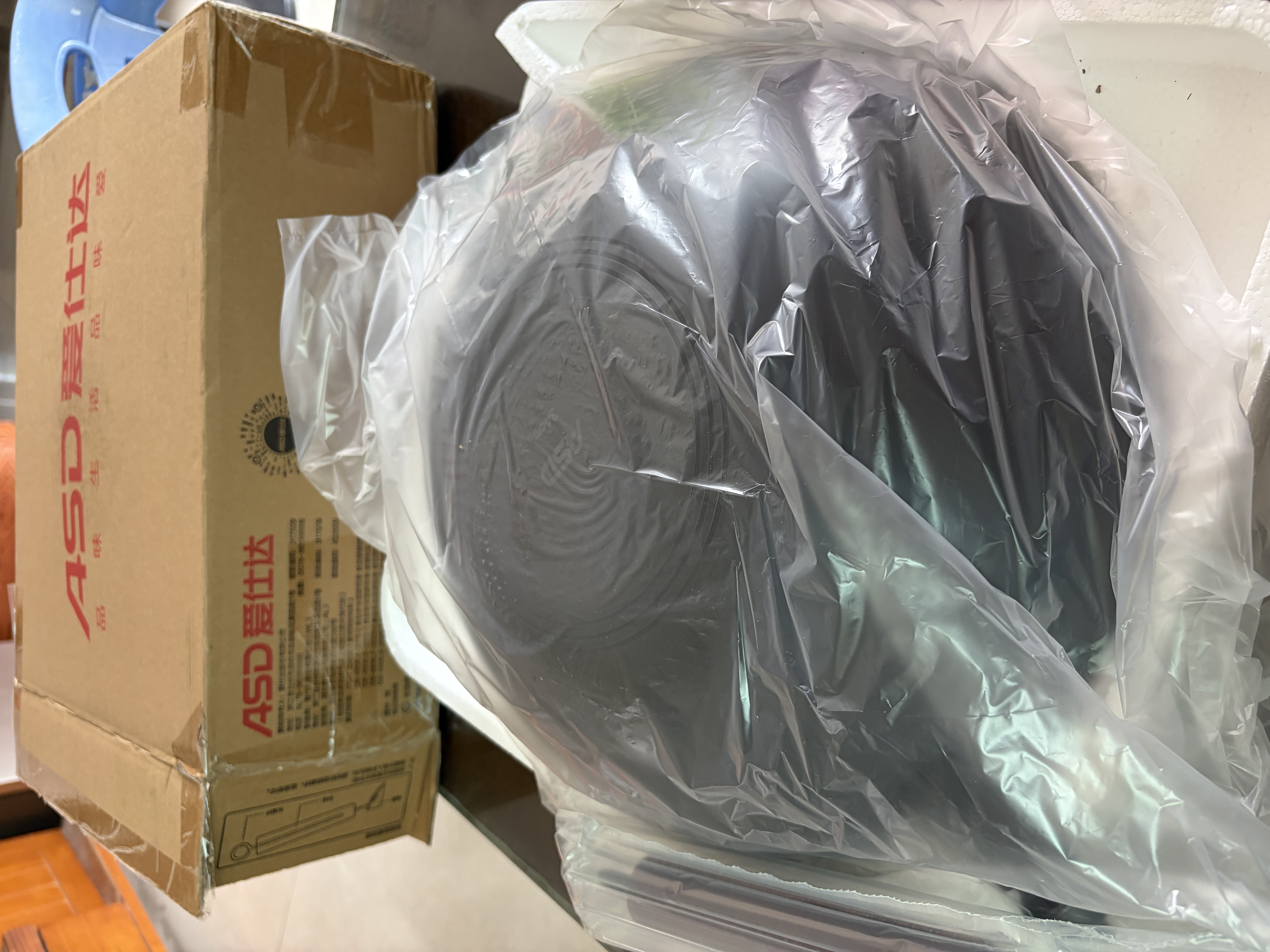 爱仕达（ASD）炒锅无涂层精铁锅不易锈家用炒菜锅34cm燃气电磁炉可加热CF34J4WJ 实拍图