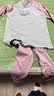 猫人少女秋衣秋裤套装初高中学生青少年保暖内衣女大童纯棉毛衫 紫M 实拍图