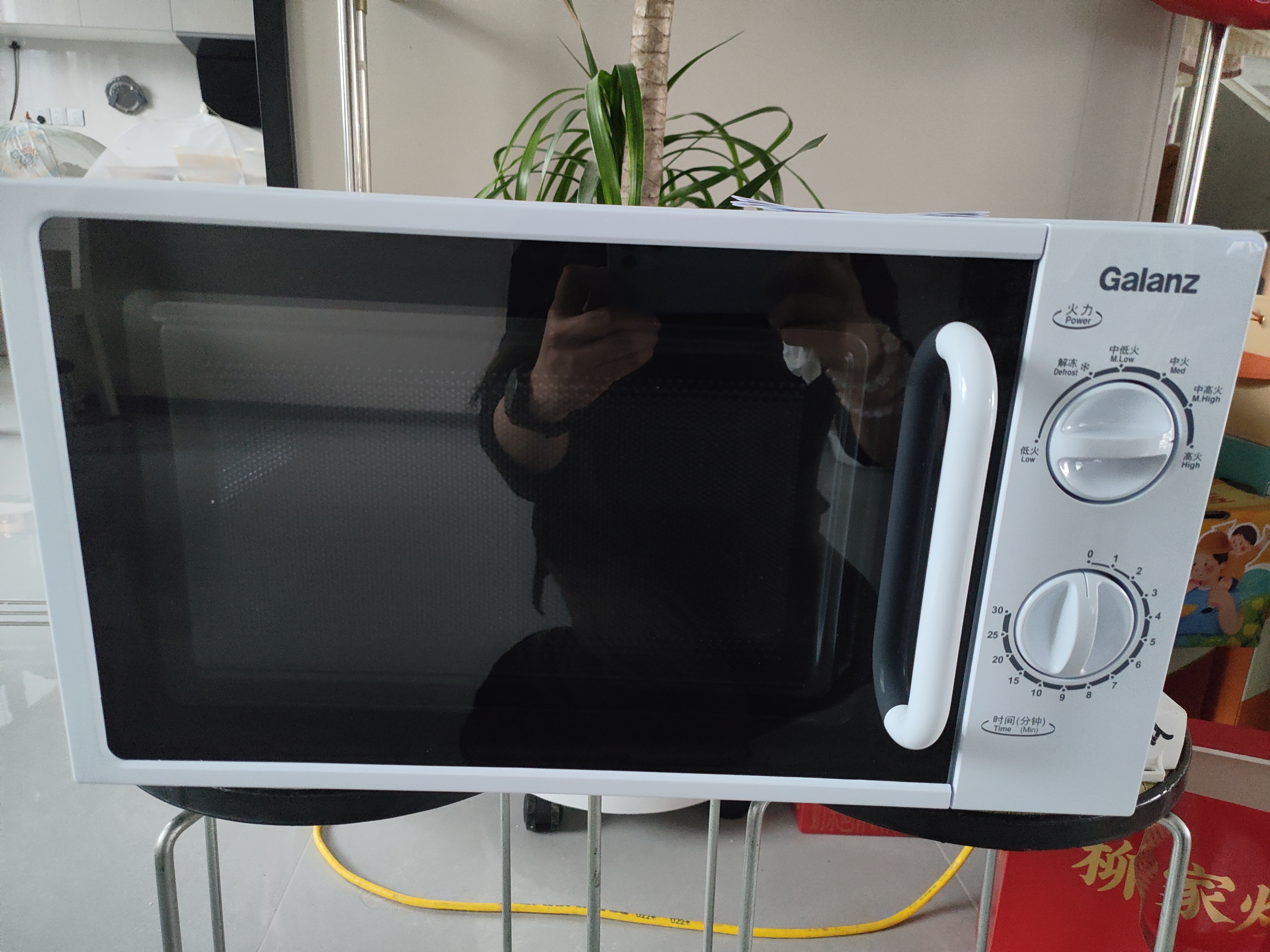 格兰仕（Galanz）微波炉家用小型平板式家庭用单微波炉20升700W精准温控高效速热旋钮操作更便捷DG(S0) 实拍图