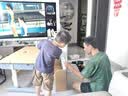 读书郎儿童学习书桌椅套装可升降中小学生桌椅子写字家用课桌香草蓝T12 1米楹木桌+光谱大路灯+追背椅蓝 实拍图