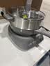 美的（Midea）0氟钛陶电炒锅 电蒸锅 分体式电煮锅蒸煮炒多功能一体4.3L炒菜专用锅电火锅 煎锅 HCG2818S配蒸笼 实拍图