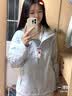 迪卡侬户外女秋冬防风防水轻盈春夏夹克风衣MH150白-5114381 实拍图