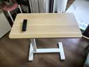 宜家（IKEA）【单品包邮】BOLLSIDAN波席当移动床边桌升降桌简易电脑桌懒人桌 笔记本电脑支架白色/橡木纹 实拍图