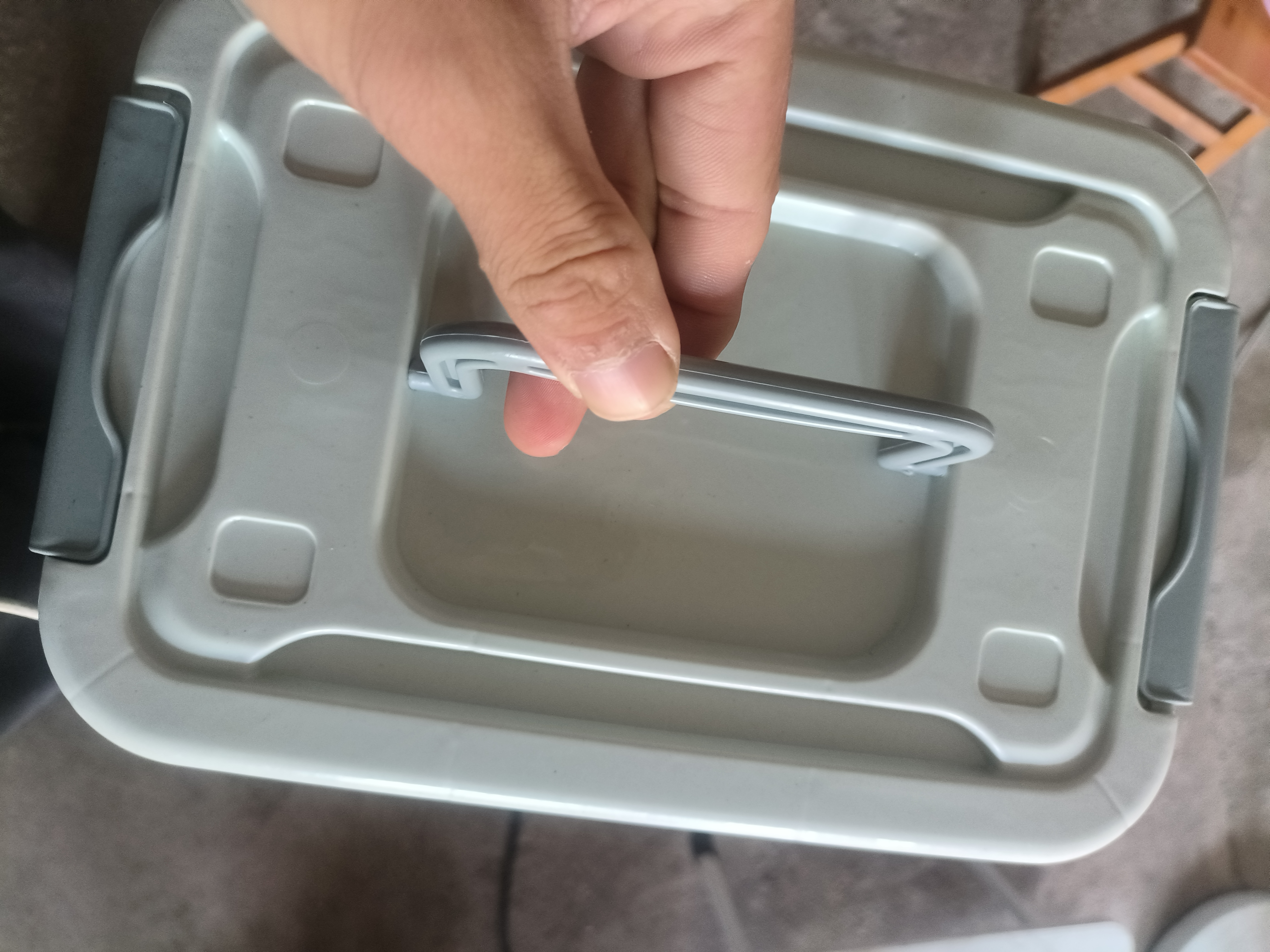 塑料收纳箱家用加大容量整理储物箱子多功能装衣服玩具收纳盒 北欧蓝专享 24*18*14cm 【不带轮】 实拍图