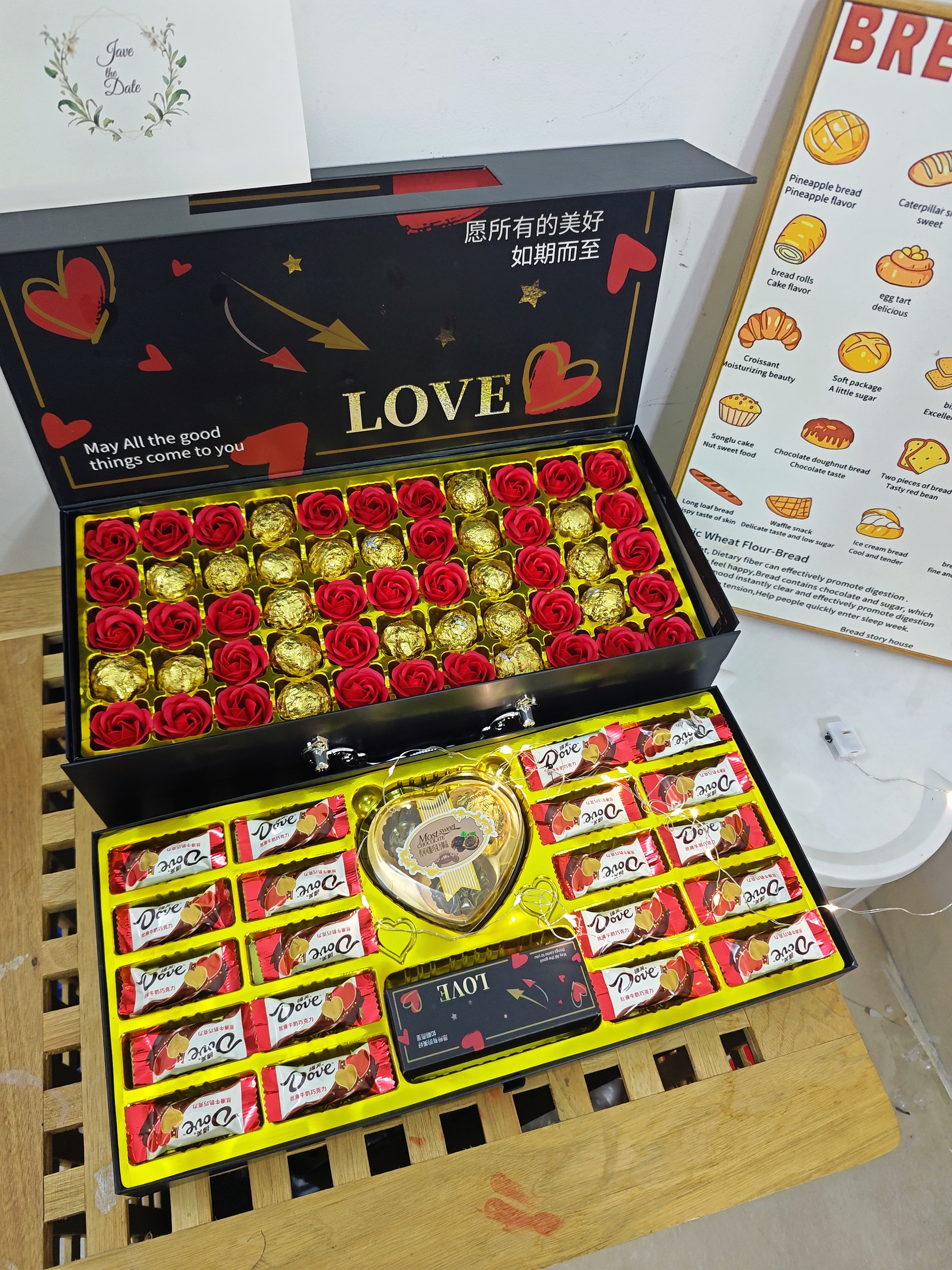 德芙（Dove）多唯呀巧克力礼盒高端生日礼物送女友纪念日礼物送老婆圣诞节表白 德芙礼盒旗舰款【店长推荐送礼优选爆款】 实拍图