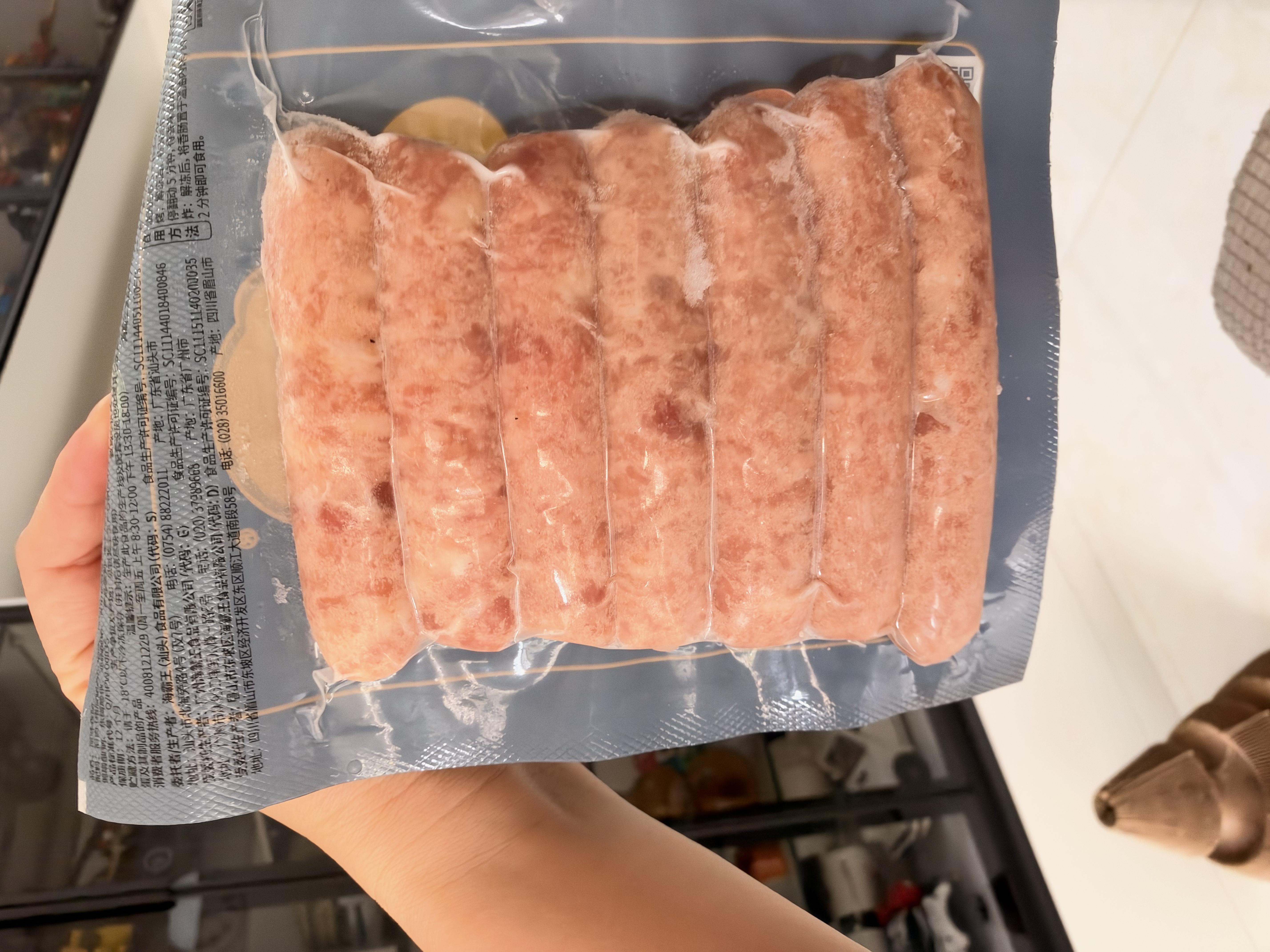 海霸王黑珍猪台湾风味香肠 原味268g*3 火山石烤肠早餐烧烤食材 实拍图
