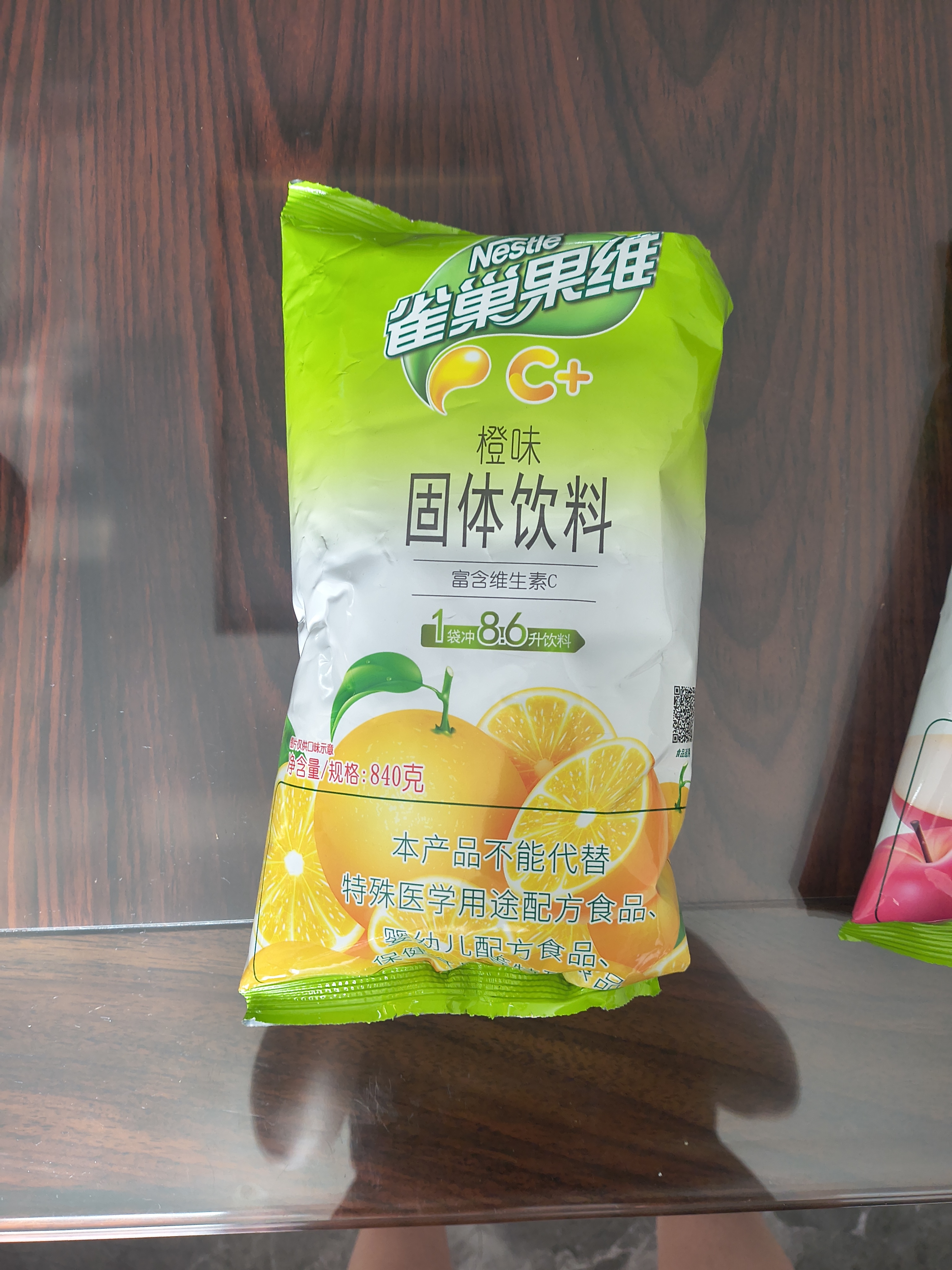 雀巢（Nestle）果维C+橙汁味840g/袋 富含维C 低脂果珍冲饮果汁粉 实拍图