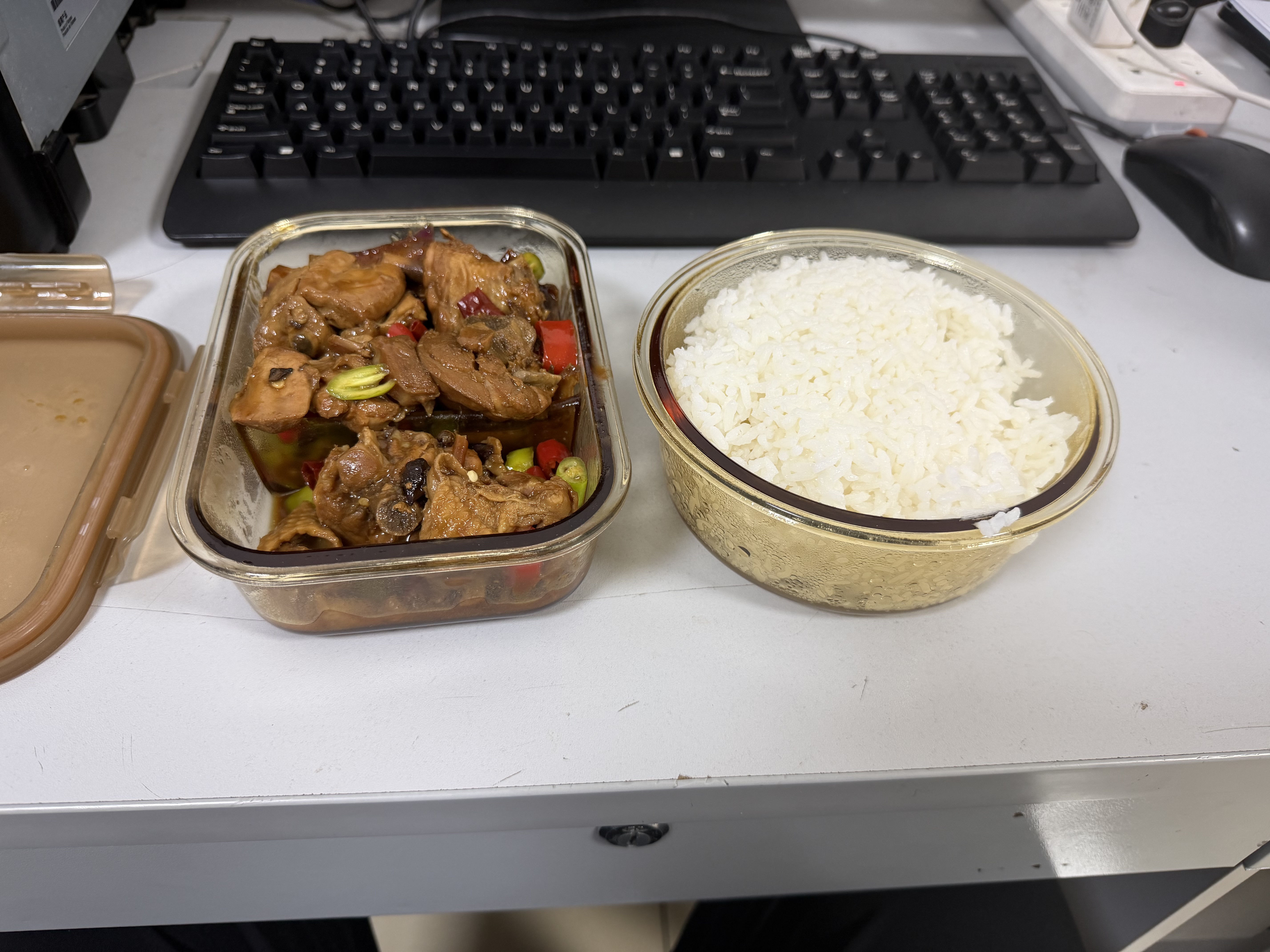 希乐扣玻璃饭盒上班族带饭 微波炉可加热餐盒便当盒大容量保鲜盒 三件套 实拍图