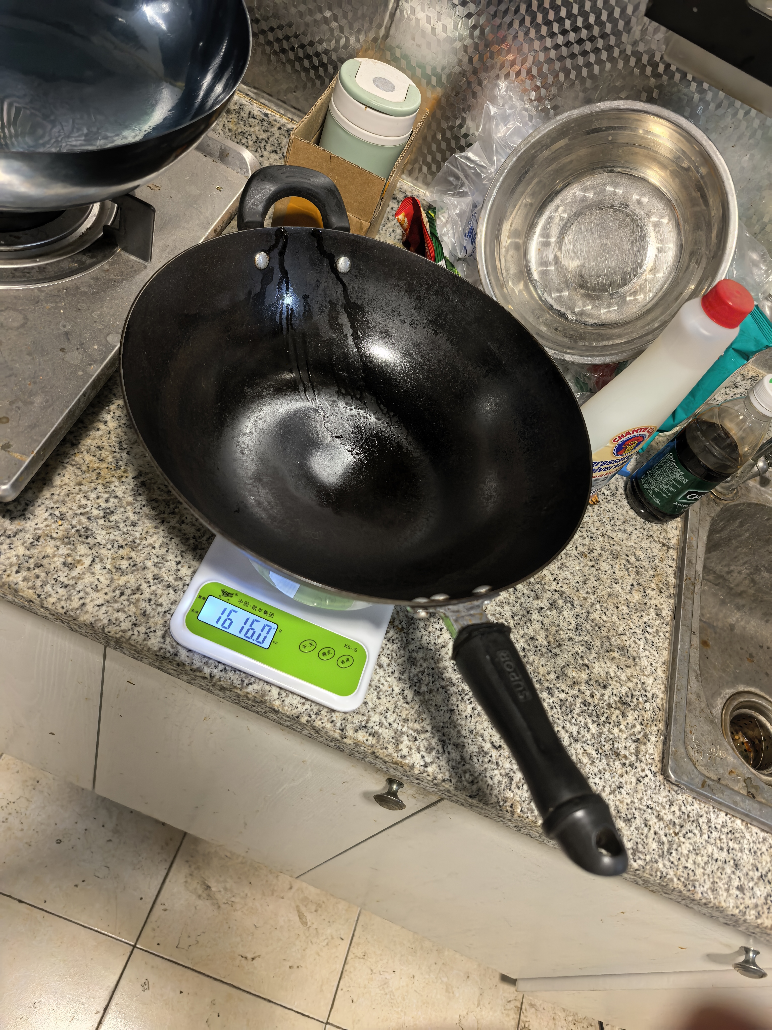 臻三环章丘铁锅手工锻打炒锅无涂层物理不粘锅名匠亲手制作厨具礼盒套装 盛泽铁把 32cm 实拍图
